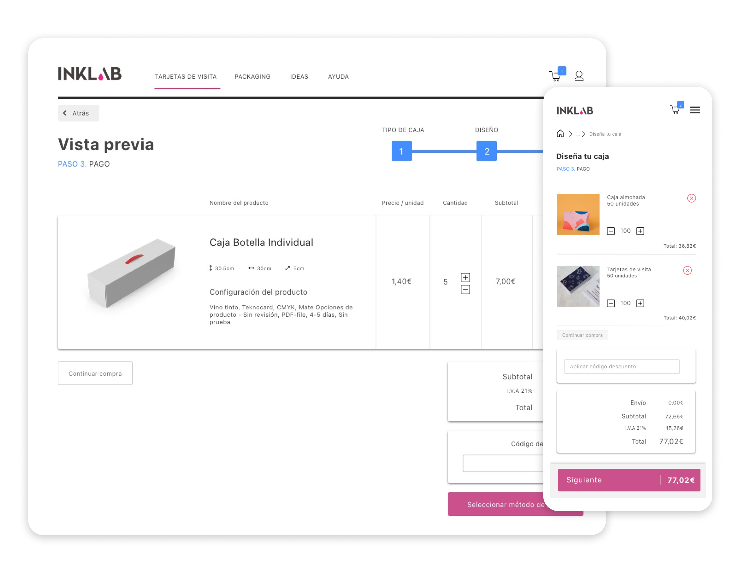  Vista del proceso de compra