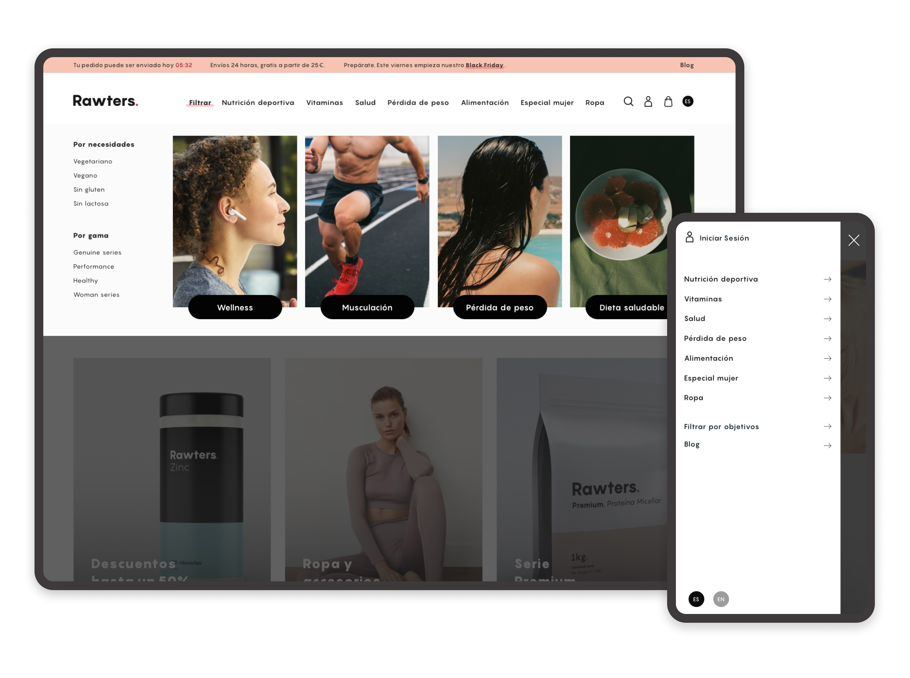 Diseño de pantalla de Log in