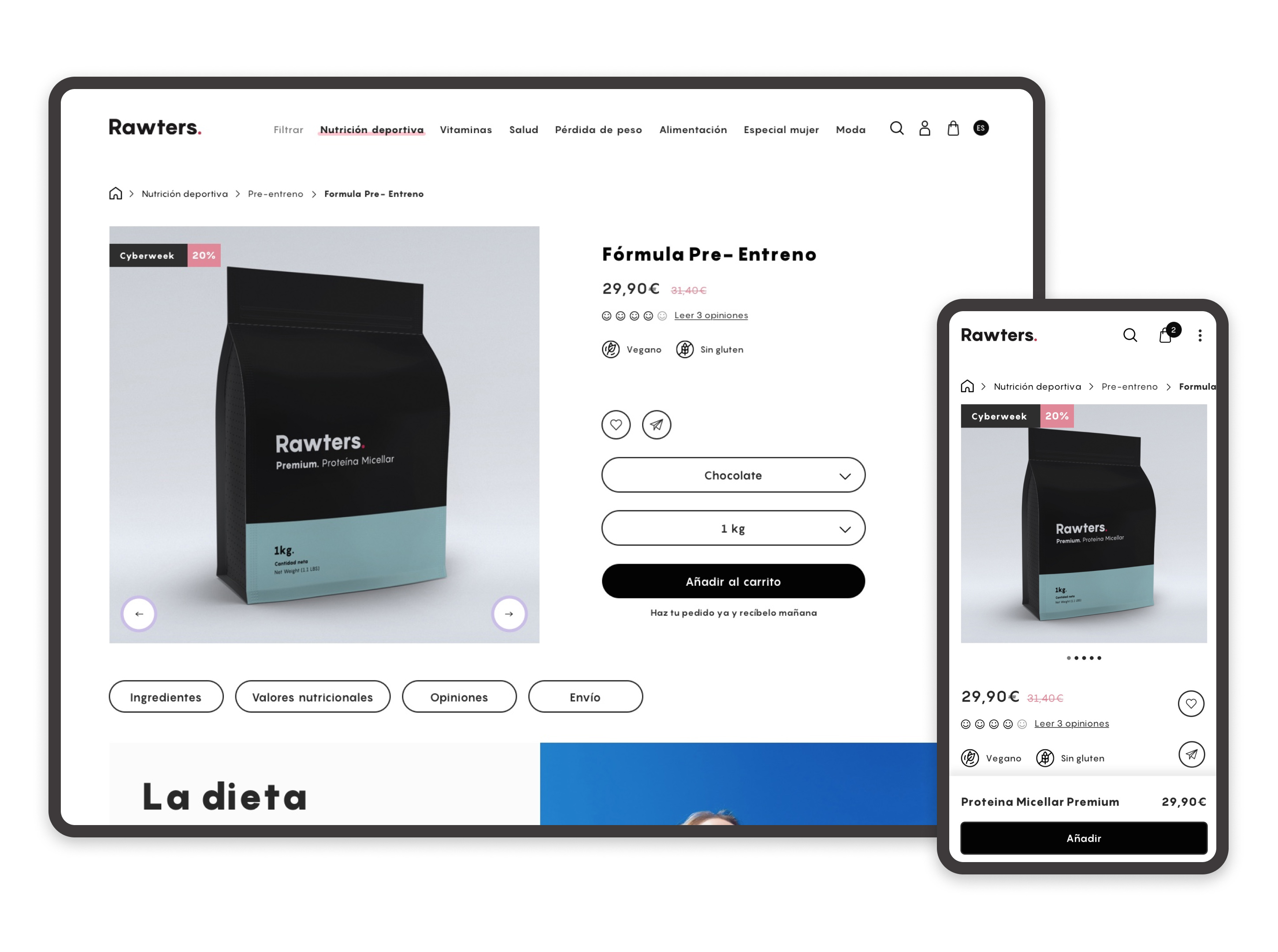 Diseño web, tienda online